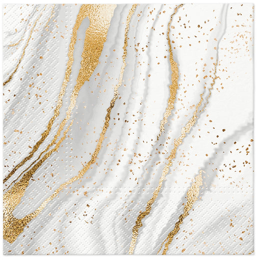 Napkin - Golden Marble