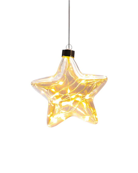 Hanging Champagne Glass Star