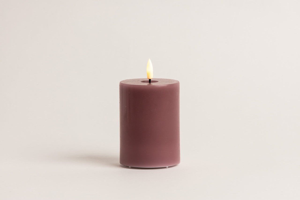 Old Rose LED Candle 10cm x 7.5cm