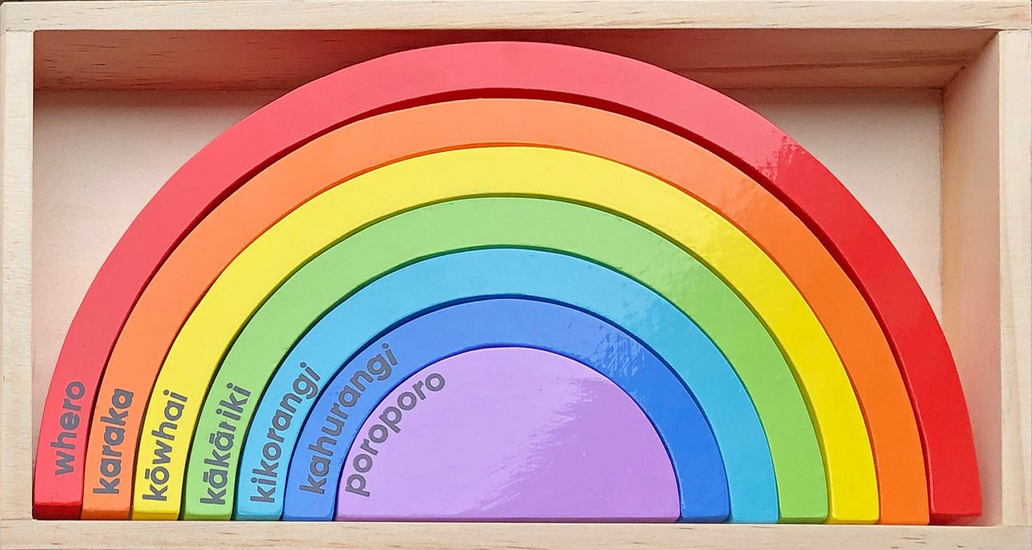 Te Reo Maori Rainbow Blocks