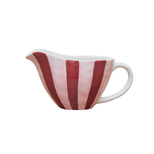 Gravy Jug Pink & Burgundy