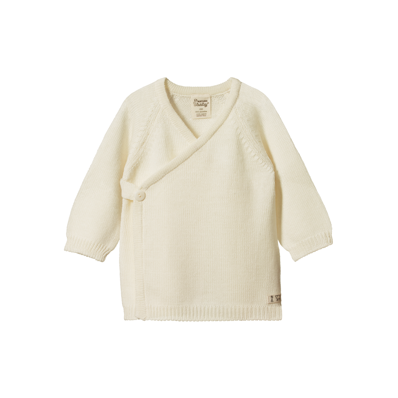 Merino Knit Kimono Jacket Natural