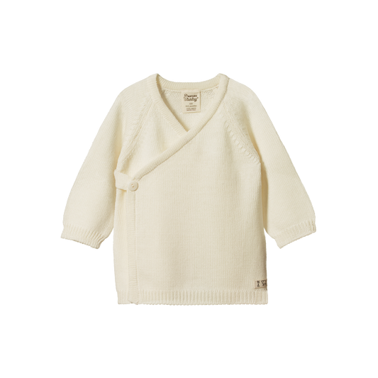 Merino Knit Kimono Jacket Natural
