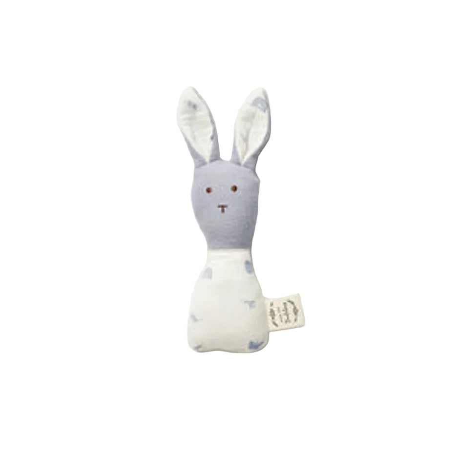 Bunny Rattle Enchanted Garden Frost Blue