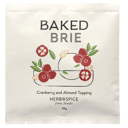 Baked Brie Cranberry & Almond Topping