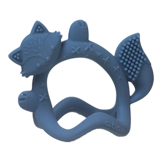 Wrist Teether Fox Lullaby Blue