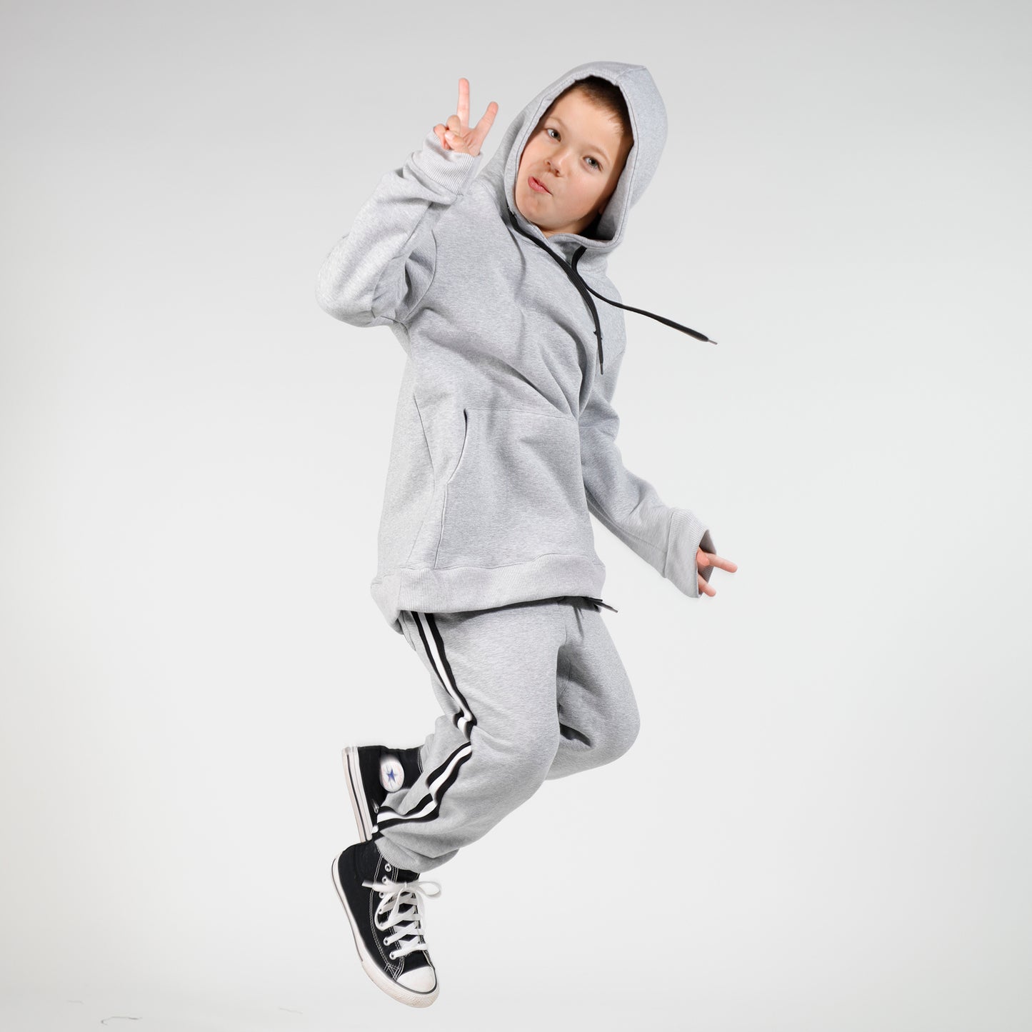 Boys Pocket Hood - Greymarle