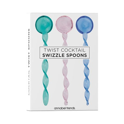 Cocktail Swizzle Spoons Twist Set