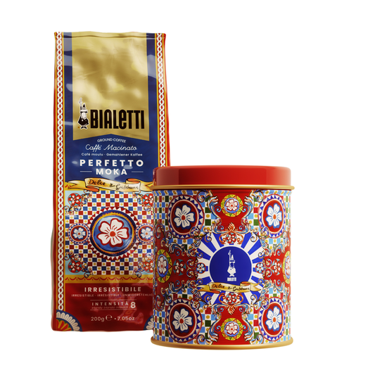 Bialetti Dolce&Gabbana Perfetto Moka Coffee + Tin