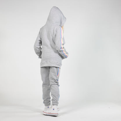 Girls Zip Hood Greymarle
