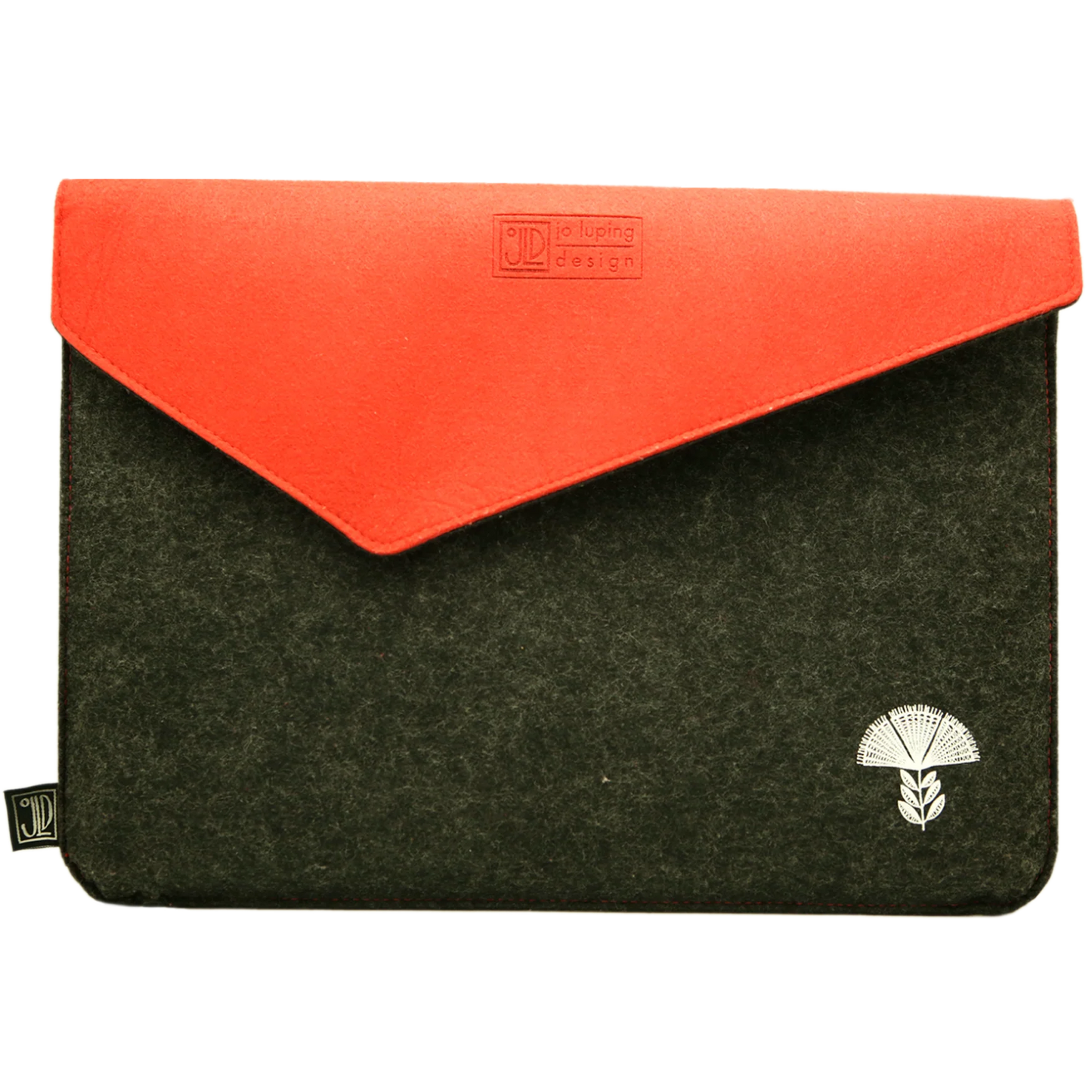 EcoFelt Laptop Sleeve Bag Red & Grey