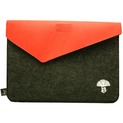 EcoFelt Laptop Sleeve Bag Red & Grey