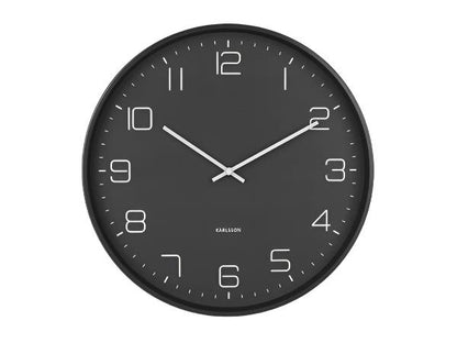 Lofty Wall Clock Matte Black