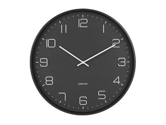 Lofty Wall Clock Matte Black