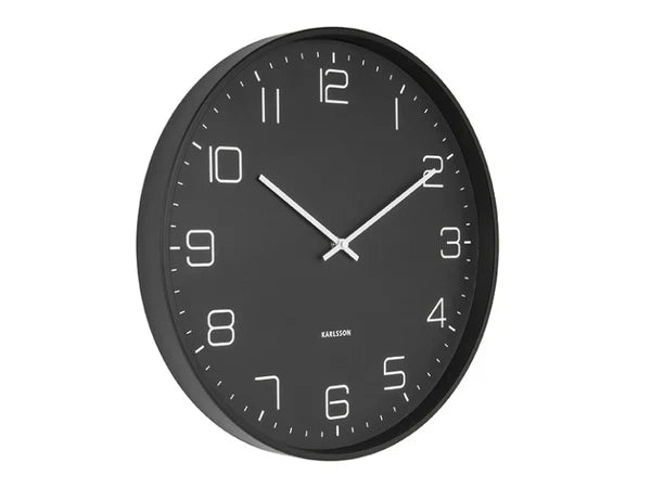 Lofty Wall Clock Matte Black