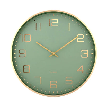 Elegance Glow Clock Jungle Green