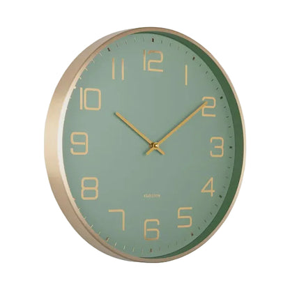 Elegance Glow Clock Jungle Green