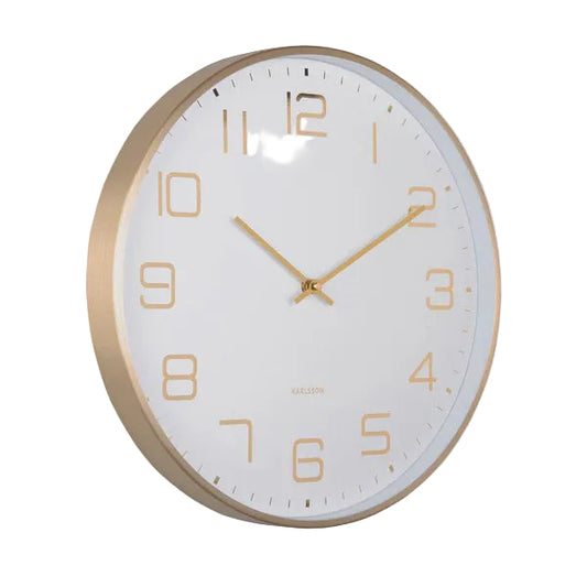 Elegance Glow Clock White