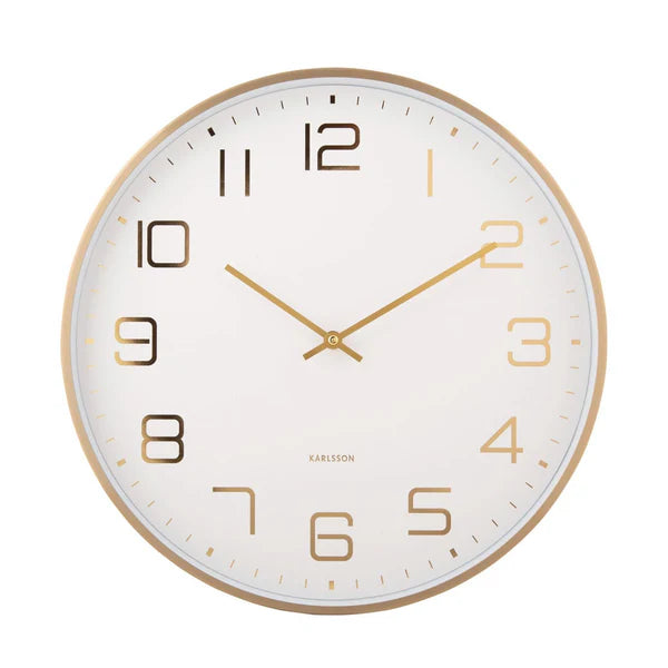 Elegance Glow Clock White