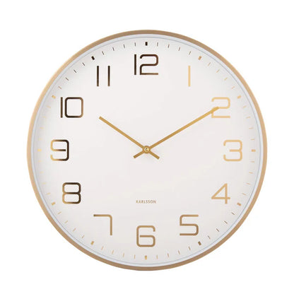 Elegance Glow Clock White