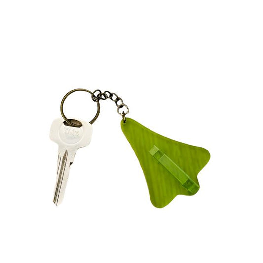 Jet Plane Keyring Lime