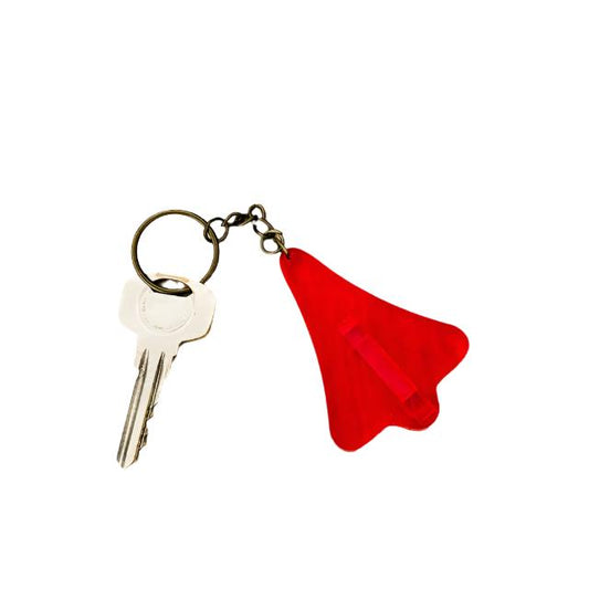 Jet Plane Keyring Red