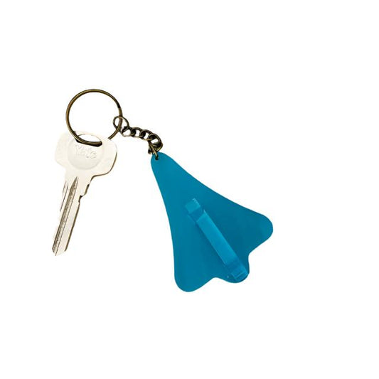 Jet Plane Keyring Teal