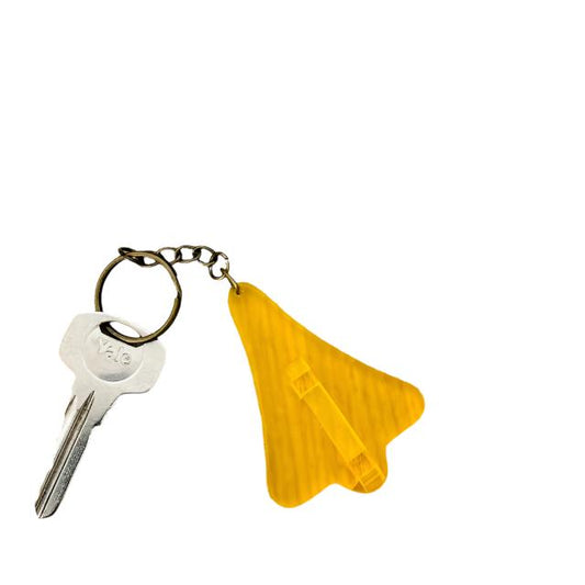 Jet Plane Keyring Yellow