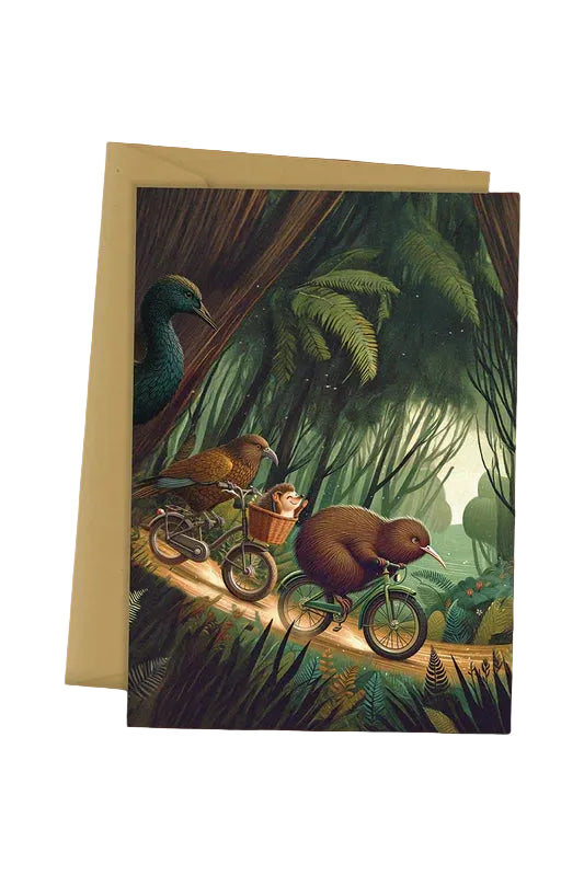 Card Travellin' On Bike
