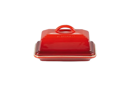 LC Butter Dish Cerise
