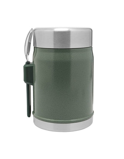 Legendary Food Jar &  Spork .4L Hammertone Green