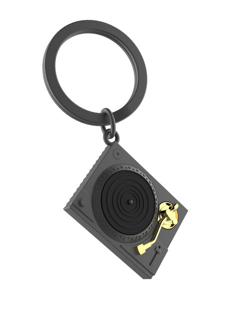 Keychain - Black Turntable