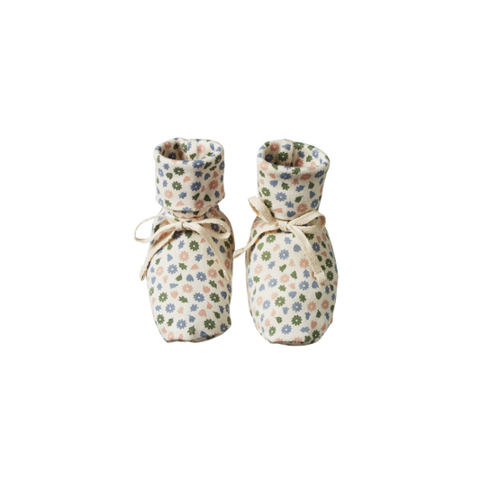 Cotton Booties Chamomile Blooms