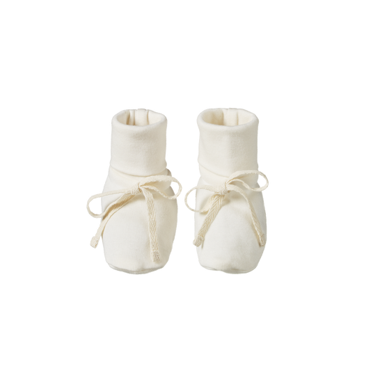 Cotton Booties Natural
