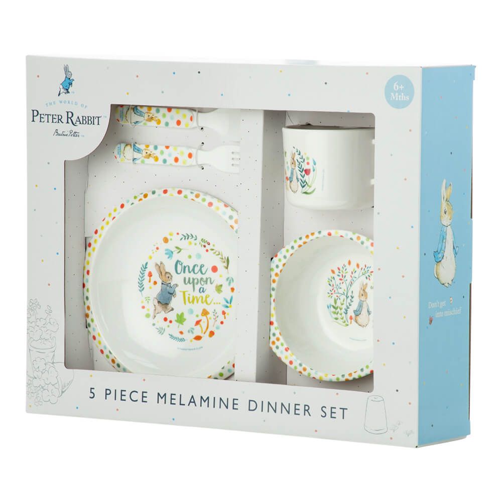 Peter Rabbit 5 piece Melamine Dinner Set