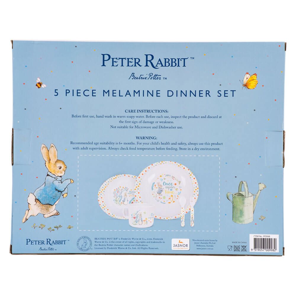 Peter Rabbit 5 piece Melamine Dinner Set