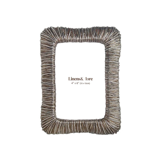 Photo Frame Silver Wire 4X6