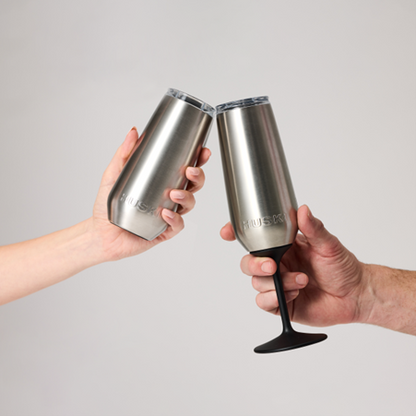 Huski Champagne Flute Brushed Stainless