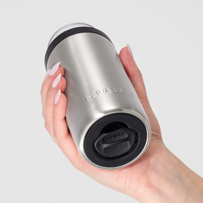 Huski Slim Can Cooler Brushed Stainless