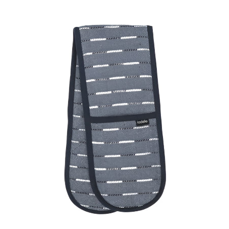 Eco Recycled Dash Navy Double Mitt