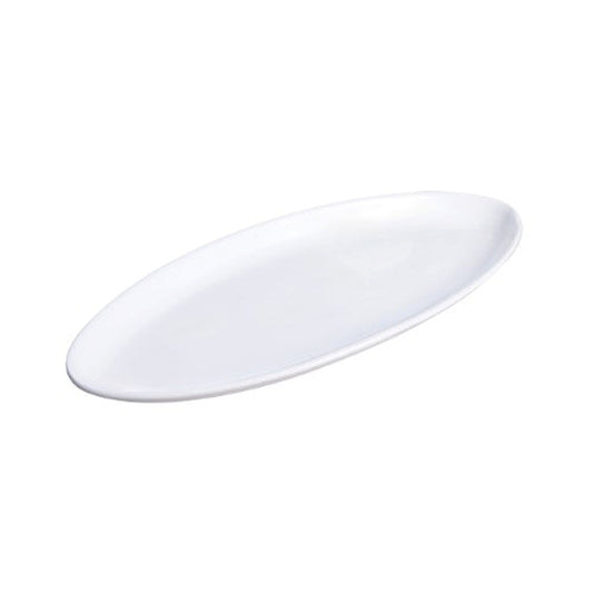 White Oval Platter 50x21cm