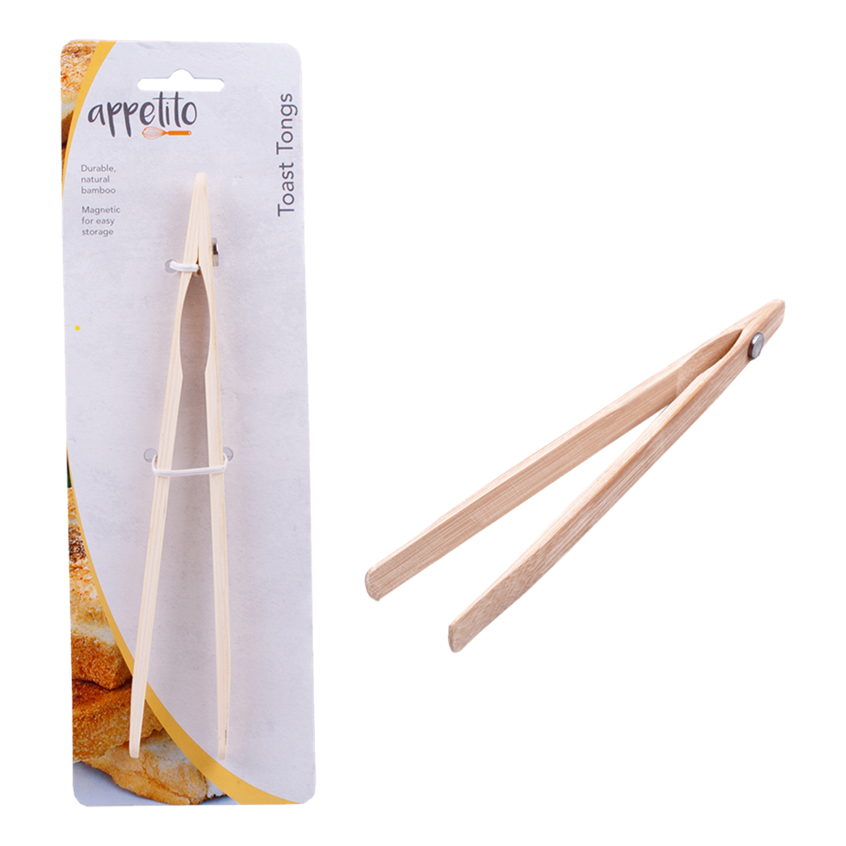 Bamboo Toast Tongs