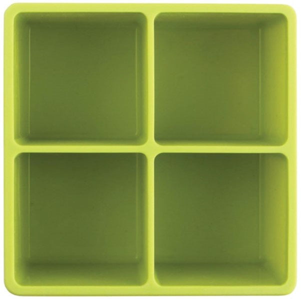 XL Cube Silicone Ice Tray 2pk Green