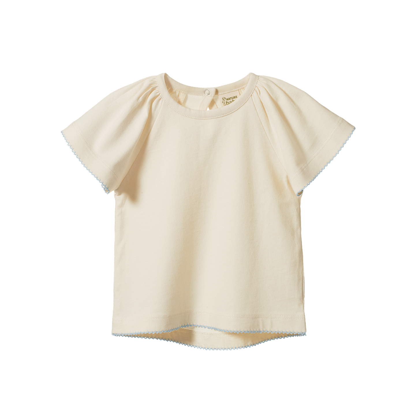 Faye Tee Natural With Blue