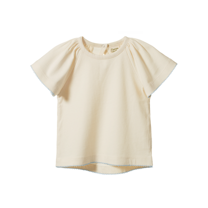 Faye Tee Natural With Blue