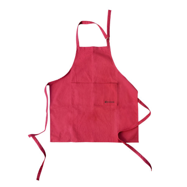 Di Antonio Apron Cotton Canvas Large Rosa