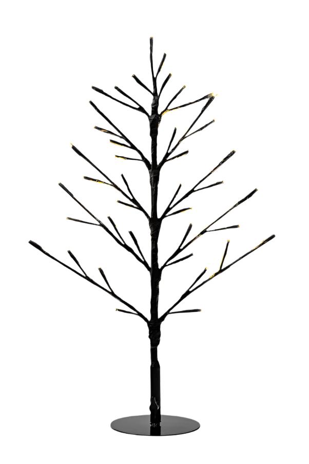 Tall LED Flat Tree 180cm Black