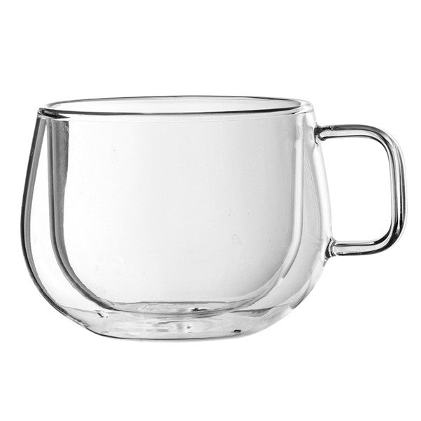 Cappuccino Glass Double Walled Set 2