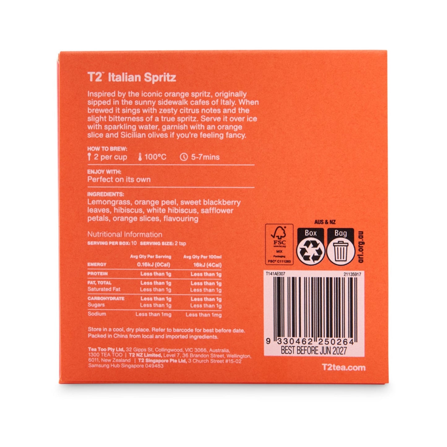 T2 Italian Spritz Feature Box