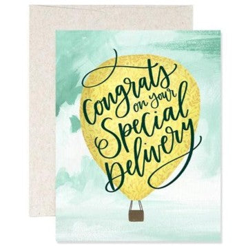 Card Special Delivery Balloon